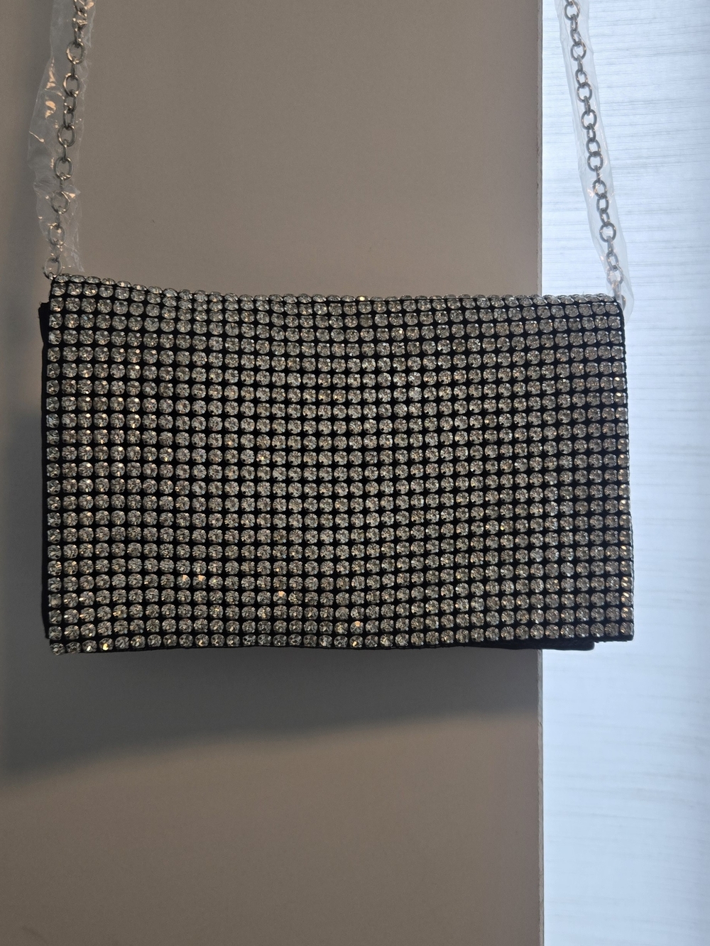Amber Sceats - Crystal-Embellished Black Evening Crossbody Bag